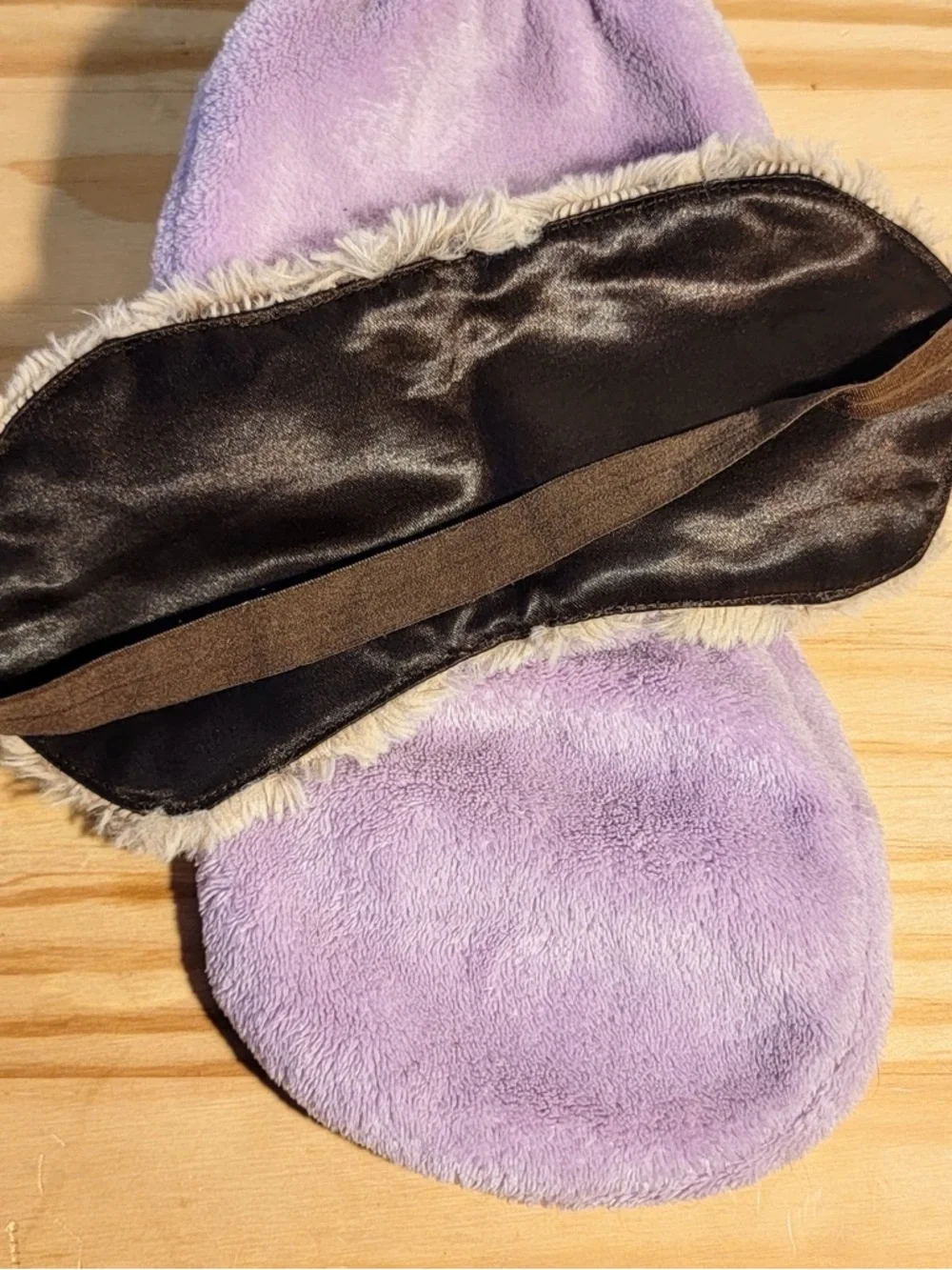 Multicolor Pastel Faux Fur Sleep Mask - Soft Comfort Eye Mask